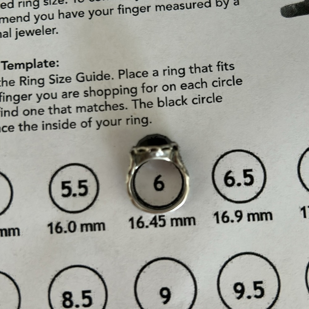 Silpada Sterling silver R2307 Faceted Smokey Brown Glass stone Size 6 - Picture 5 of 5
